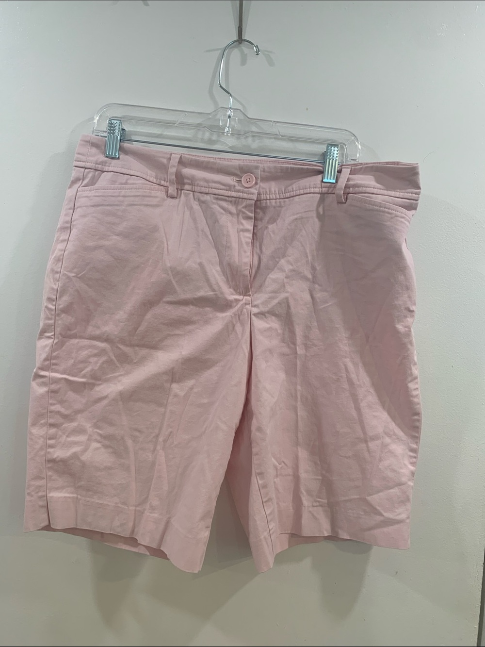 Women's Pink Casual Stretch Shorts